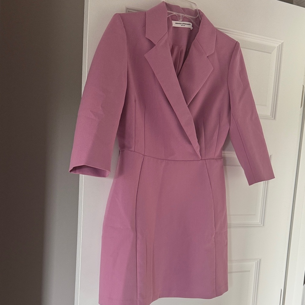 Amanda Uprichard Pink Blazer Mini Dress